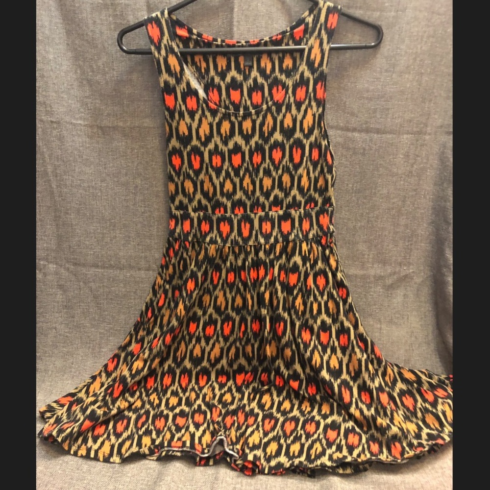 🏁VANS PATTERNED COTTON SKATER DRESS W/ CUTOUTS🏁